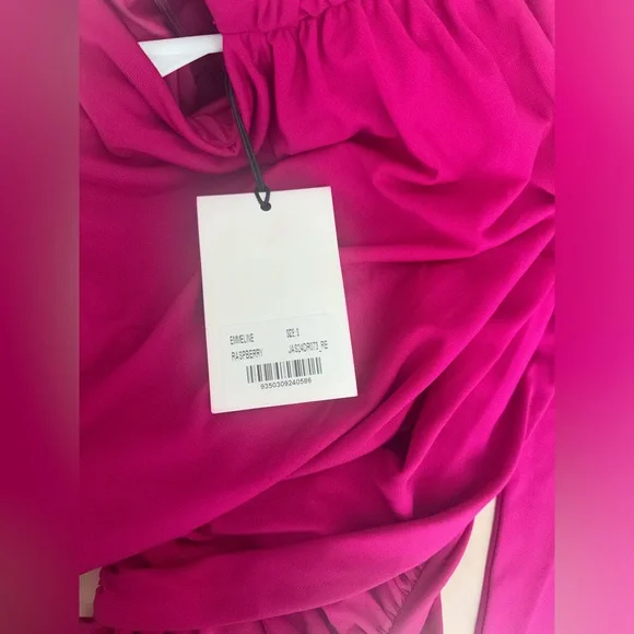 NWT Misha Emmeline Raspberry Long Sleeve Dress Size Small - Picture 4 of 4